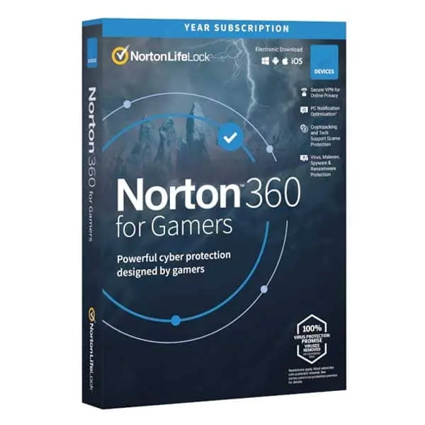 Norton 360 for Gamers | PC/Mac/Mobile | Product Key | Email Delivery