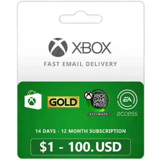Xbox Gift Card 10 USD/Game Pass Ultimate | Redeem Code | Email Delivery